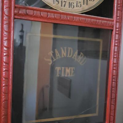 Antique clock, glass is cracked