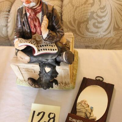 Lot 128 Wallace Berrie & Co Art - Clown Music Box