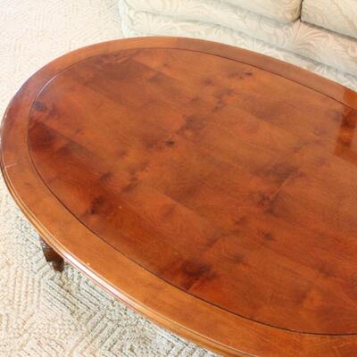 Lot 137 Mahogany Oval Coffee Table