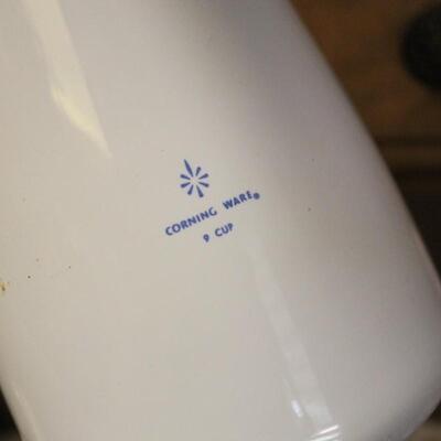 Lot 180 Corning Ware 9 Cup Coffee & Misc. Dishes