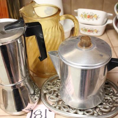 Lot 181 Made in Italy Coffee Makers 