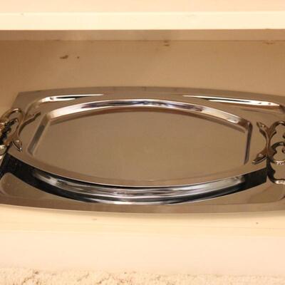 Lot 224 Silver Plate Serving ware 