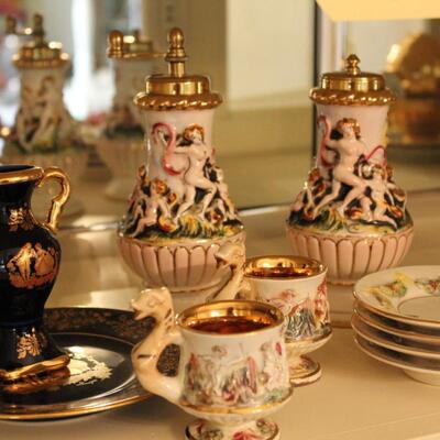 Lot 235 Capodimonte Italy & Porcelain Limoges Castel France 