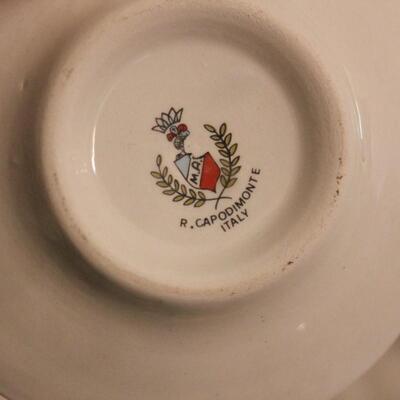 Lot 235 Capodimonte Italy & Porcelain Limoges Castel France 