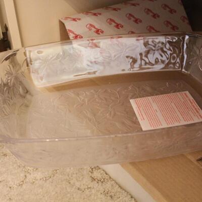 Lot 241 Misc. Dishes & XL Serving Glass Dishes 