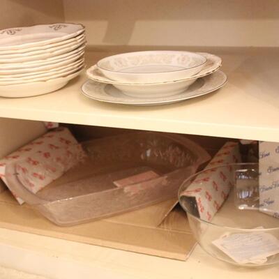 Lot 241 Misc. Dishes & XL Serving Glass Dishes 