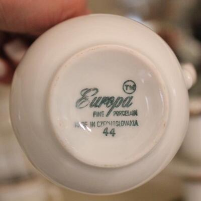Lot 244 White/Gold Tea Set - Czechoslovakia 