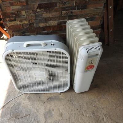 Box fan & heater