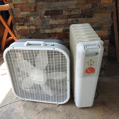 Box fan & heater