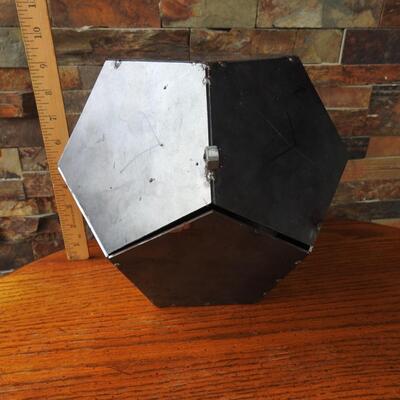 Solid welded steel hinged box