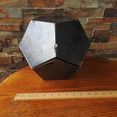 Solid welded steel hinged box