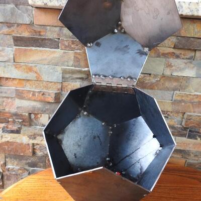 Solid welded steel hinged box
