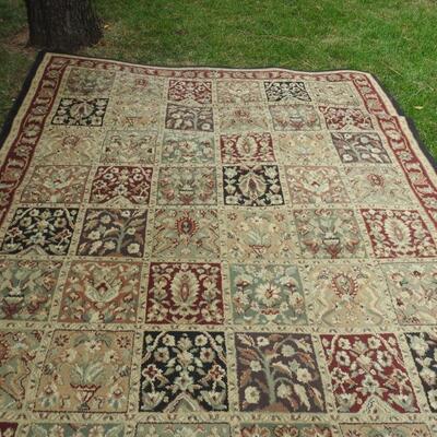 Large area wool rug