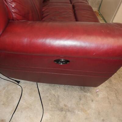 Power Sofa. Leaher & man made material blend