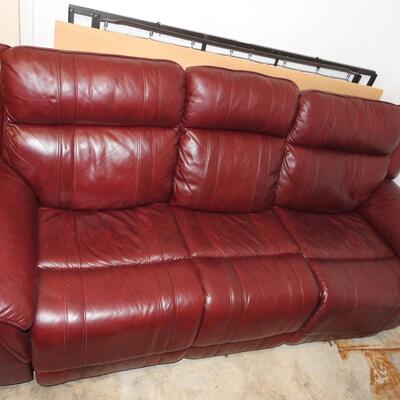 Power Sofa. Leaher & man made material blend