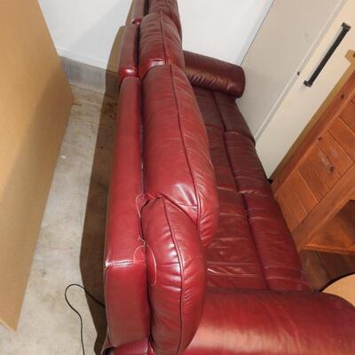 Power Sofa. Leaher & man made material blend