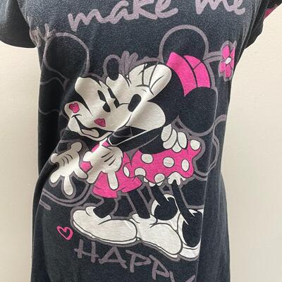 Disney Mickey & Minnie Mouse Pajama Sleep Shirt Cover Up Loungewear Dress