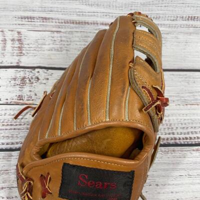 Vintage Youth Sears Baseball Glove & Used Baseballs Softballs
