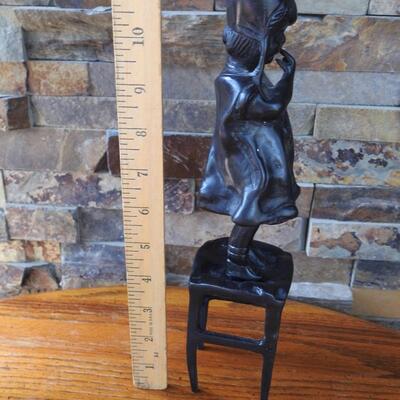 Little girl bronze, Juan Clara repro