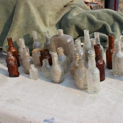  SMALL VINTAGE BOTTLES
