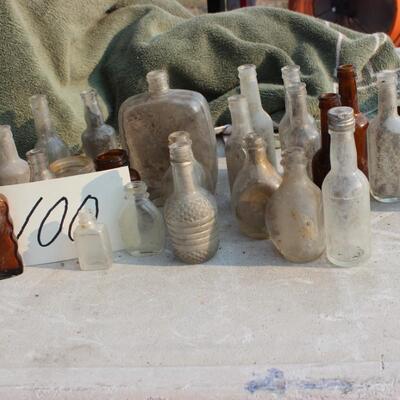  SMALL VINTAGE BOTTLES