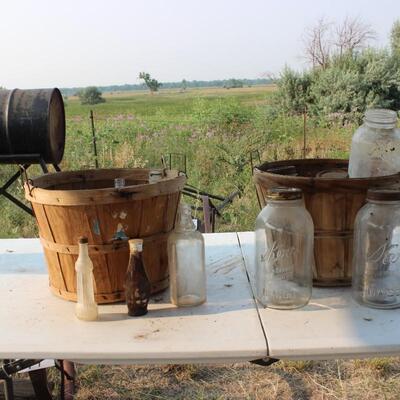   BASKETS-JARS-BOTTLES