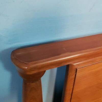 Two MCM twin beds and one bedside table Kling