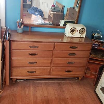 MCM dresser with mirror by Kling