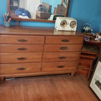MCM dresser with mirror by Kling