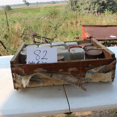    FOUR BOXS OF JARS AND LIDS