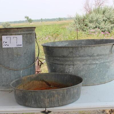   GALVANIZED ITEMS