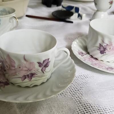 2 cups and saucers Tharaud Limoges 