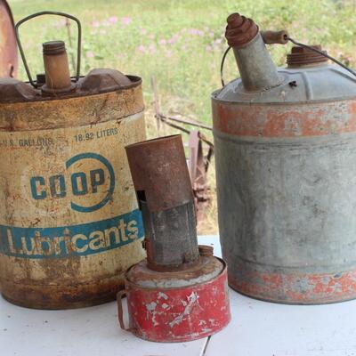 VINTAGE GAS CONTAINERS