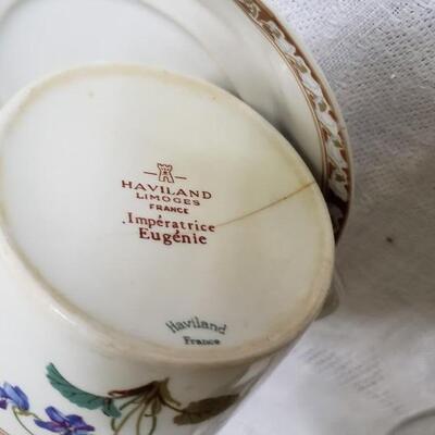 Haviland limoges teacup with hairline crack