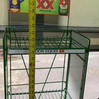 Corona / Dos Equis XX Display Shelf on Rollers, 62" Tall