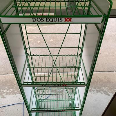 Corona / Dos Equis XX Display Shelf on Rollers, 62" Tall
