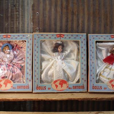Vintage 1975s Dolls of all Nations - New In Box - QTY 3