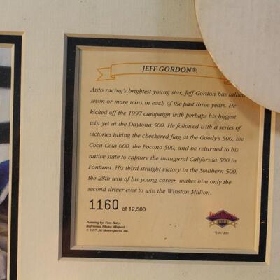 Jeff Gordon Lithograph, Collectible Print, w/ COA