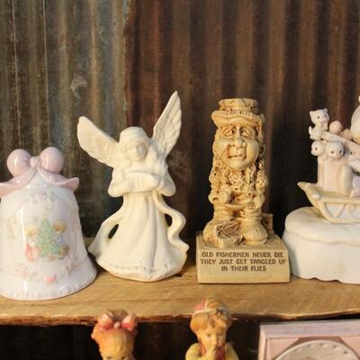 Precious Moments and Swedish Porcelain Figurines - QTY 18