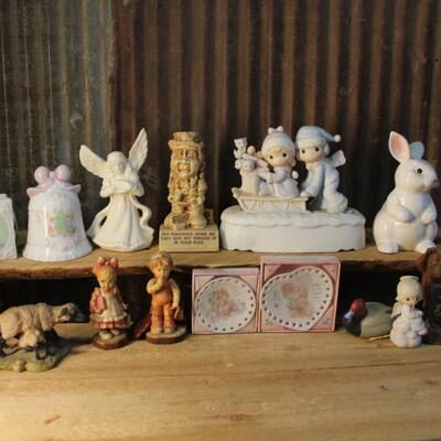 Precious Moments and Swedish Porcelain Figurines - QTY 18