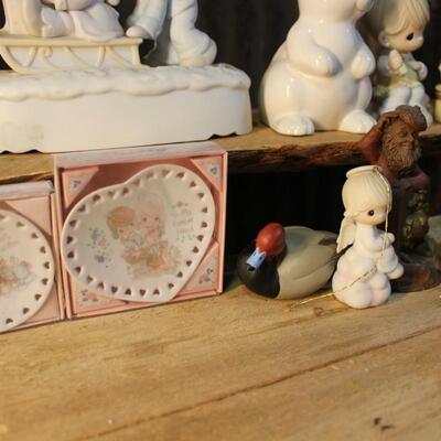 Precious Moments and Swedish Porcelain Figurines - QTY 18