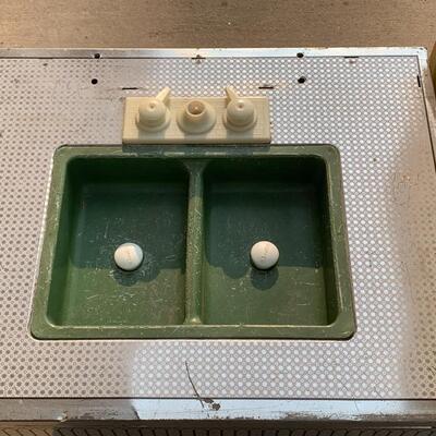 Vintage Toy Kitchen Set, Tin 3 Piece Set, Wolverine Toys, Rare