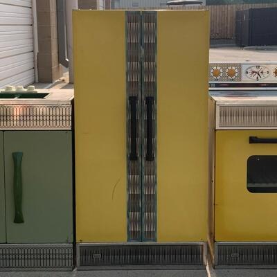 Vintage Toy Kitchen Set, Tin 3 Piece Set, Wolverine Toys, Rare