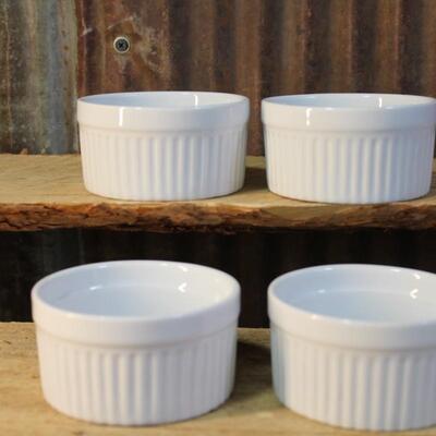 Porcelain Ramekins, Corning ware & HIC Brand,  Good Condition QTY 4