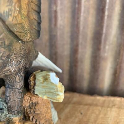 Eagle Porcelain Figurines -QTY 3