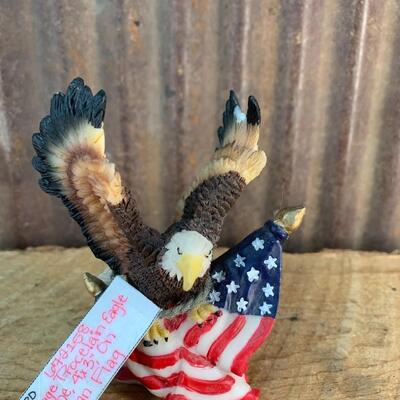 Eagle Porcelain Figurines -QTY 3