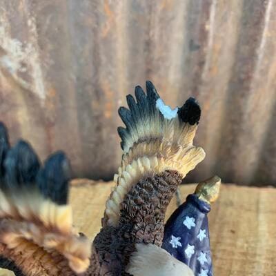 Eagle Porcelain Figurines -QTY 3