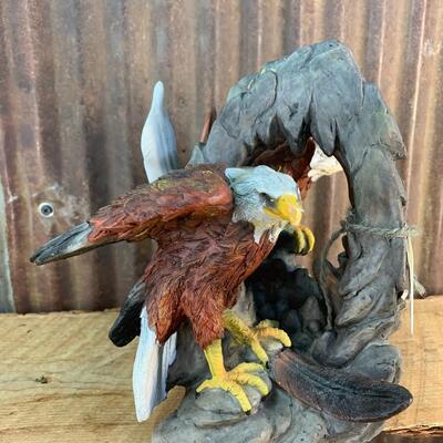 Eagle Porcelain Figurines -QTY 3