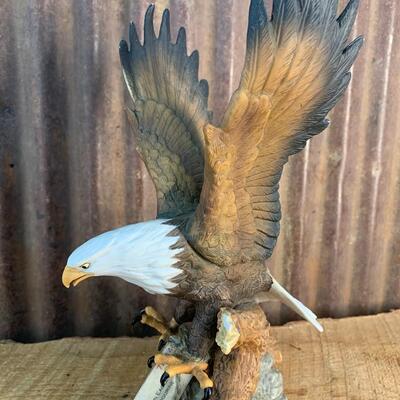 Eagle Porcelain Figurines -QTY 3
