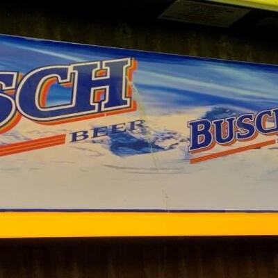 Vintage Busch Beer Bar Light, Tested and Working